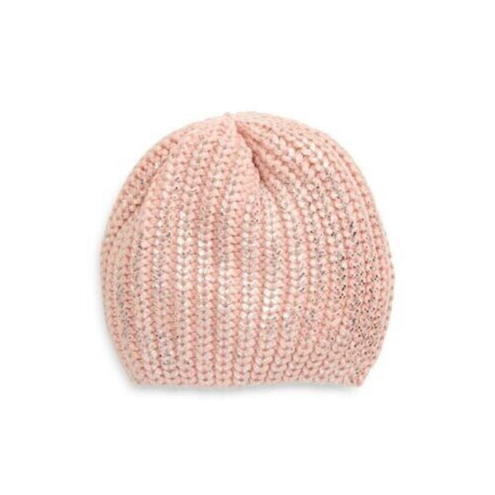 Tucker + Tate Kids Metallic Knit Beanie In Pink Metallic Cake One Size MSRP $19